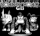 Super Donkey Kong GB (Japan) Title Screen
